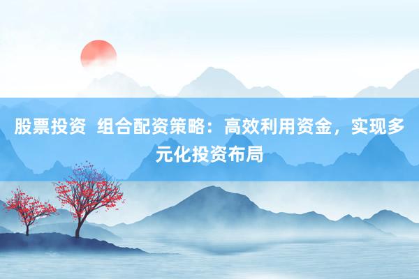 股票投资  组合配资策略：高效利用资金，实现多元化投资布局